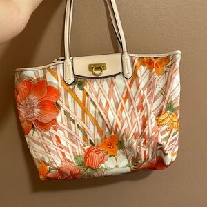 Salvatore Ferragamo Floral Tote Bag